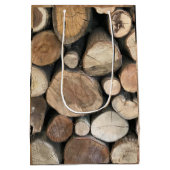 Jubileum voor vijfde bruiloft medium cadeauzakje (Achterkant)