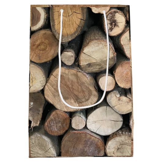 Jubileum voor vijfde bruiloft medium cadeauzakje (Achterkant)