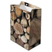 Jubileum voor vijfde bruiloft medium cadeauzakje (Achterkant Gekanteld)