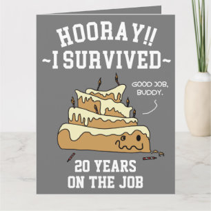 Jubileum voor waardering van werknemers kaart