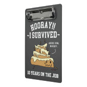 Jubileum voor waardering van werknemers mini klembord (Angled2)