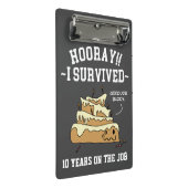 Jubileum voor waardering van werknemers mini klembord (Schuin)