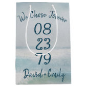 Jubileum voor Waterverf van de oceaan Medium Cadeauzakje (Voorkant)