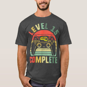 Jubileum voor weddenschap voor hem Niveau 15 Compl T-shirt