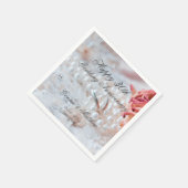 Jubileum voor weddenschappen op 30ste bruiloft servet (Hoek)