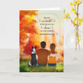 Jubileum voor weddenschappen Paar en herfst van de Kaart (Gele Bloem)