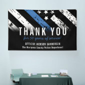 Jubileum voor wetshandhaving van de politie spandoek (Beurs)
