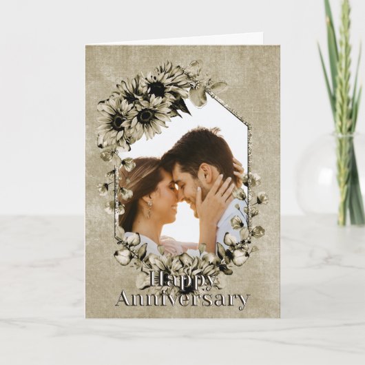  Jubileum voor zonnebloempitten op zonne- Kaart (Voorkant)