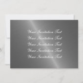 Jubileum Weddenschap Zilver Hearts Steel Kaart (Achterkant)