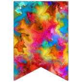 JUBILEUM WEDDING COLORFUL RAINBOW PERSONALISEERD VLAGGETJES (Tweede vlag)