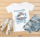 Jubileum Wedding Cruise Vakantie PERSONALISEREN T-shirt