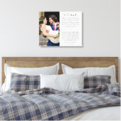 Jubileum Wedding Vows Foto Canvas Afdruk (Insitu (Slaapkamer))