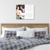 Jubileum Wedding Vows Foto Canvas Afdruk (Insitu (Slaapkamer))