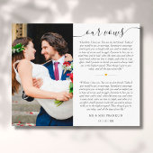 Jubileum Wedding Vows Foto Canvas Afdruk