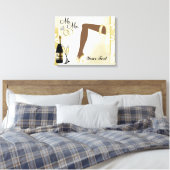 Jubileum-/weduwdoek Canvas Afdruk (Insitu (Slaapkamer))