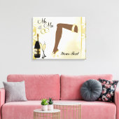 Jubileum-/weduwdoek Canvas Afdruk (Insitu (Woonkamer))