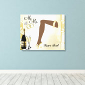Jubileum-/weduwdoek Canvas Afdruk (Insitu (Houten vloer))