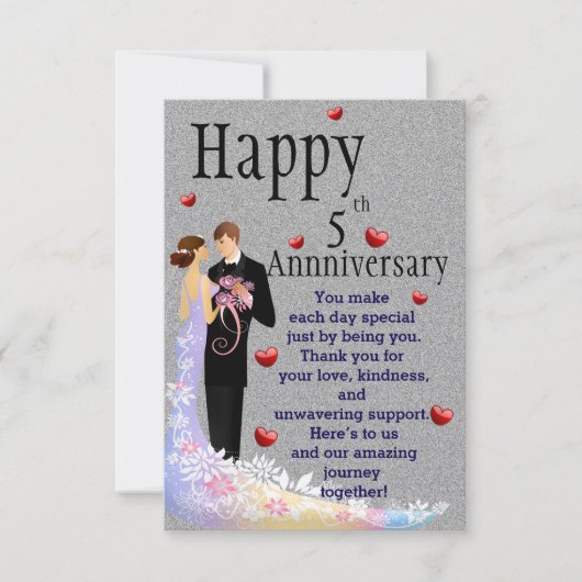 Jubileum wens kaart (Voorkant)