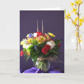 Jubileum wens voor papa en mama kaart (Gele Bloem)