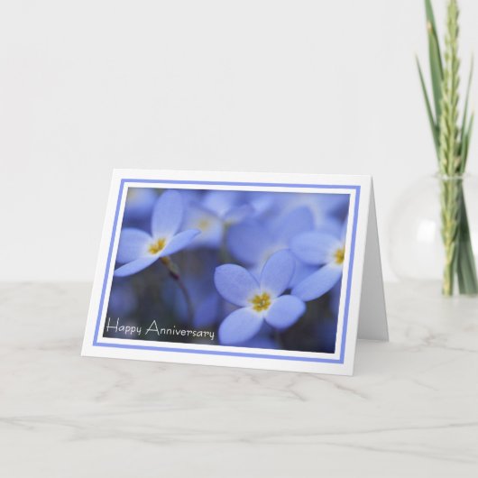 Jubileum - Wenskaart Bluettes Kaart (Voorkant)