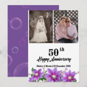 Jubileum Wenskaart Feestdagenkaart (Voorkant / Achterkant)