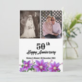 Jubileum Wenskaart Feestdagenkaart (Staand voorkant)