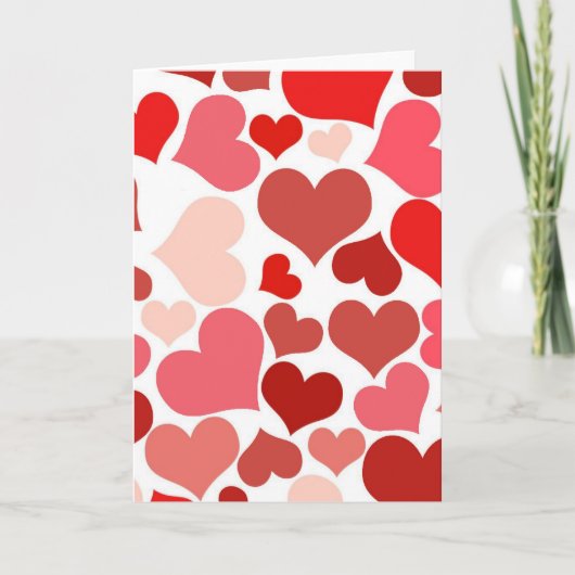 Jubileum Wenskaart hart Kaart (Voorkant)