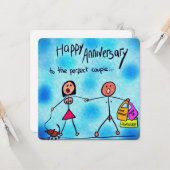 Jubileum wenskaart kaart (Voorkant / Achterkant in situ)