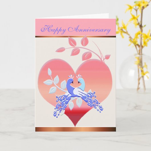 Jubileum Wenskaart Kaart (Gele Bloem)