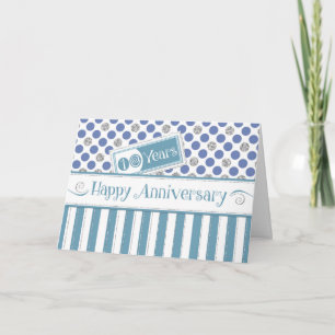 Jubileum werknemer 10 jaar Jade Blue Kaart