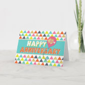 Jubileum werknemer 45 jaar - kleurrijk patroon kaart (Voorkant)