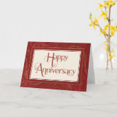 Jubileum werknemer - tekstfilters Damask Sparkle Kaart (Gele Bloem)