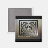 Jubileum werknemers Gifts  Elegant Magneet (Voorkant / Achterkant)