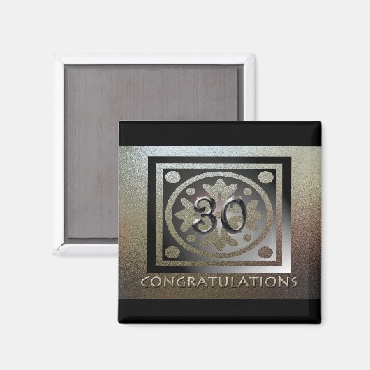 Jubileum werknemers Gifts  Elegant Magneet (Voorkant / Achterkant)