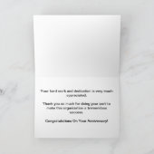 Jubileum werknemers kaart (Binnen)