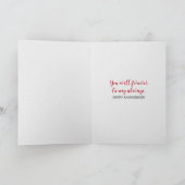 Jubileum Wijn en Roos op Satin Feestdagen Kaart (Binnen)