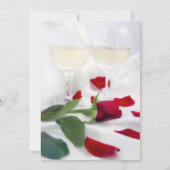 Jubileum wijn en roos viering kaart (Voorkant)