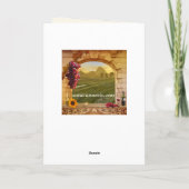 Jubileum wijnbouw Gefeliciteerd Kaart (Achterkant)