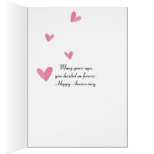 Jubileum wijnfles met roos (Binnen (Rechts))