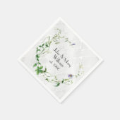 Jubileum Wildflower krans op Damask Servet (Hoek)