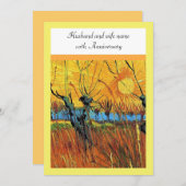 Jubileum. Wilgen bij zonsondergang van van Gogh. Kaart (Voorkant / Achterkant)