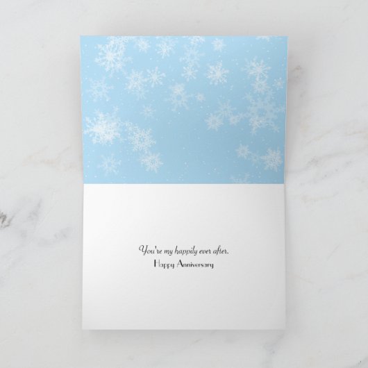 Jubileum Winter Heart Kaart (Binnen)