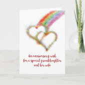 Jubileum Wish for Granddochter and Wife Kaart (Voorkant)