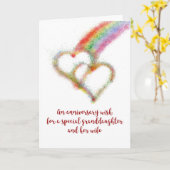 Jubileum Wish for Granddochter and Wife Kaart (Gele Bloem)