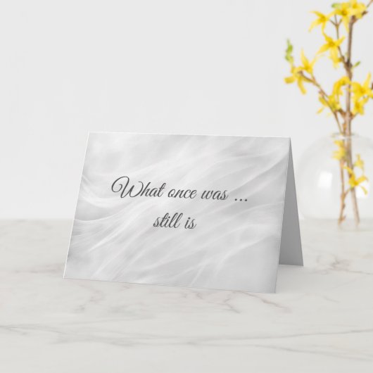 Jubileum Wit Marmer Abstract Kaart (Gele Bloem)