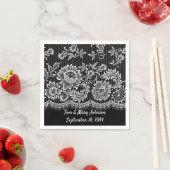 Jubileum Witte Kant op Zwarte Servetten (Insitu)