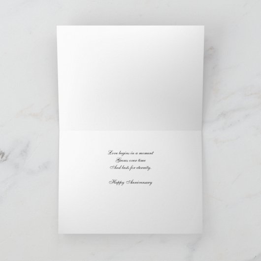 Jubileum witte rozen () kaart (Binnen)