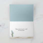 Jubileum witte schelpen in het zand kaart (Binnen)