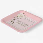 Jubileum witte zijde op zwart papieren bordje (Gebogen)