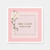 Jubileum witte zijde op zwart servet (Voorkant)